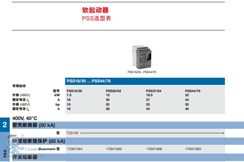 ABBܛ(jng) PSS 30/52-500L  Ʒ(yng)